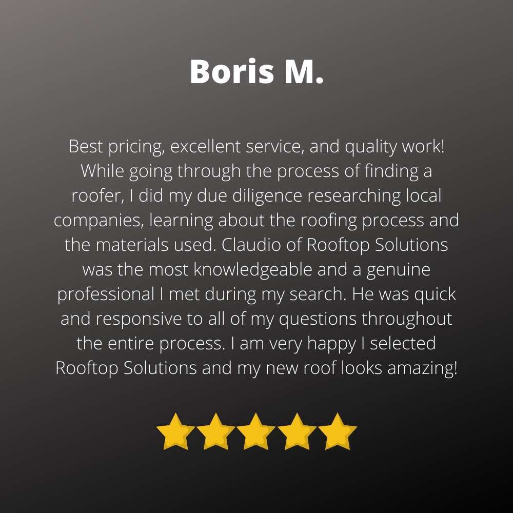 happy roof repair client