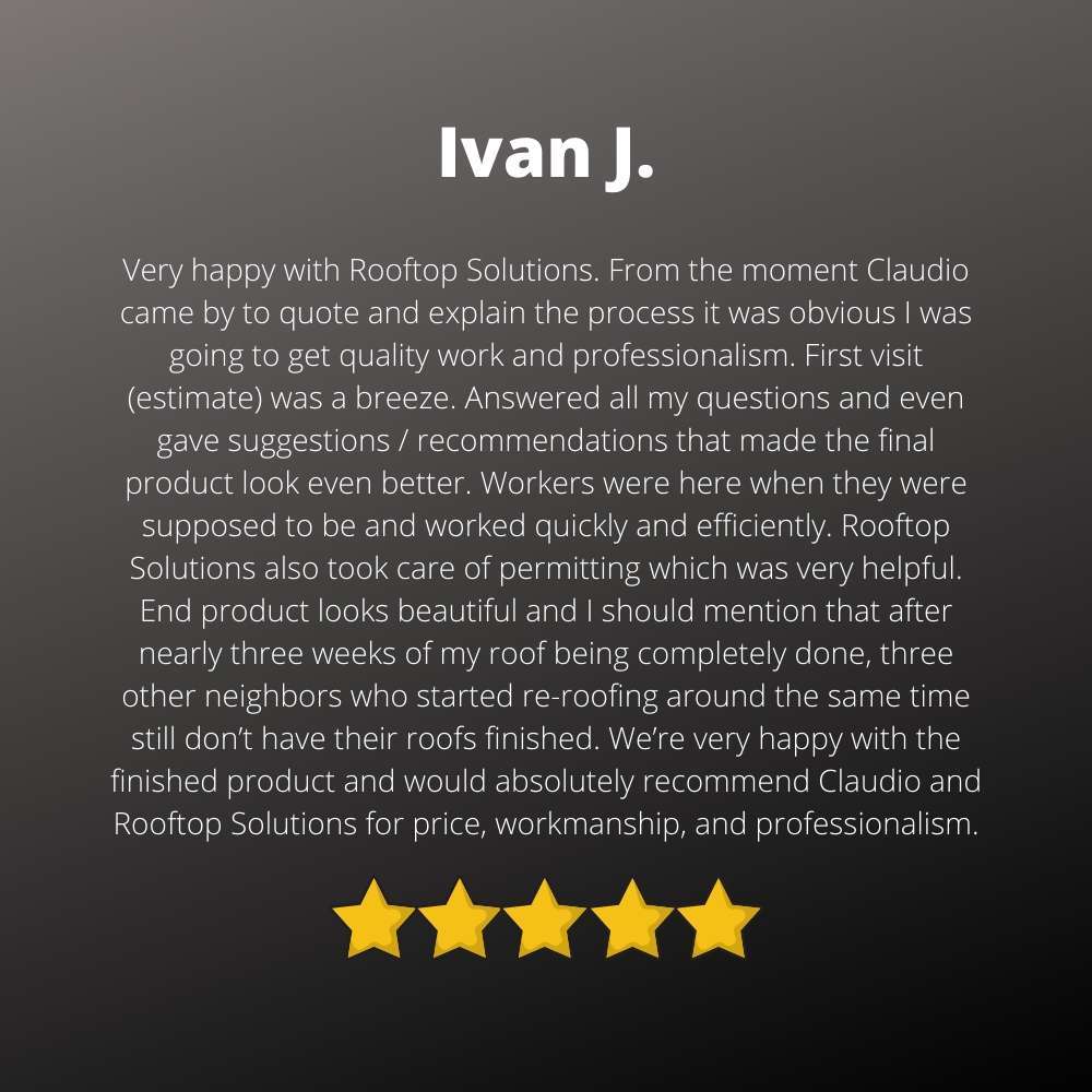 happy roof repair client