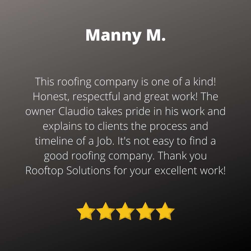 happy roof repair client